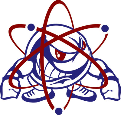 Utica Academy of Science Atoms  Logo
